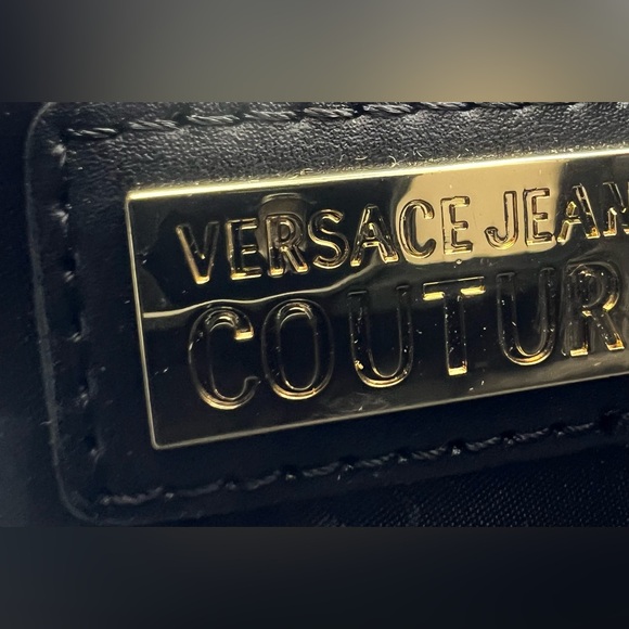 Versace Jeans Couture Bold Red Top Handle Mini Bag with Baroque Gold Buckle NWT - Picture 7 of 8